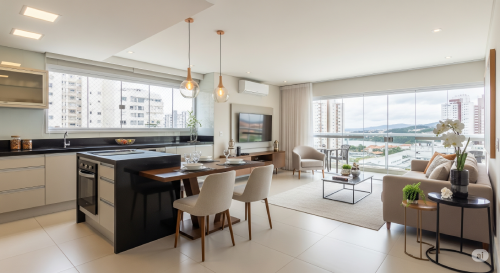 Opções de plantas e diferenciais construtivos dos imóveis no All Resort em Porto Belo